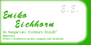 eniko eichhorn business card